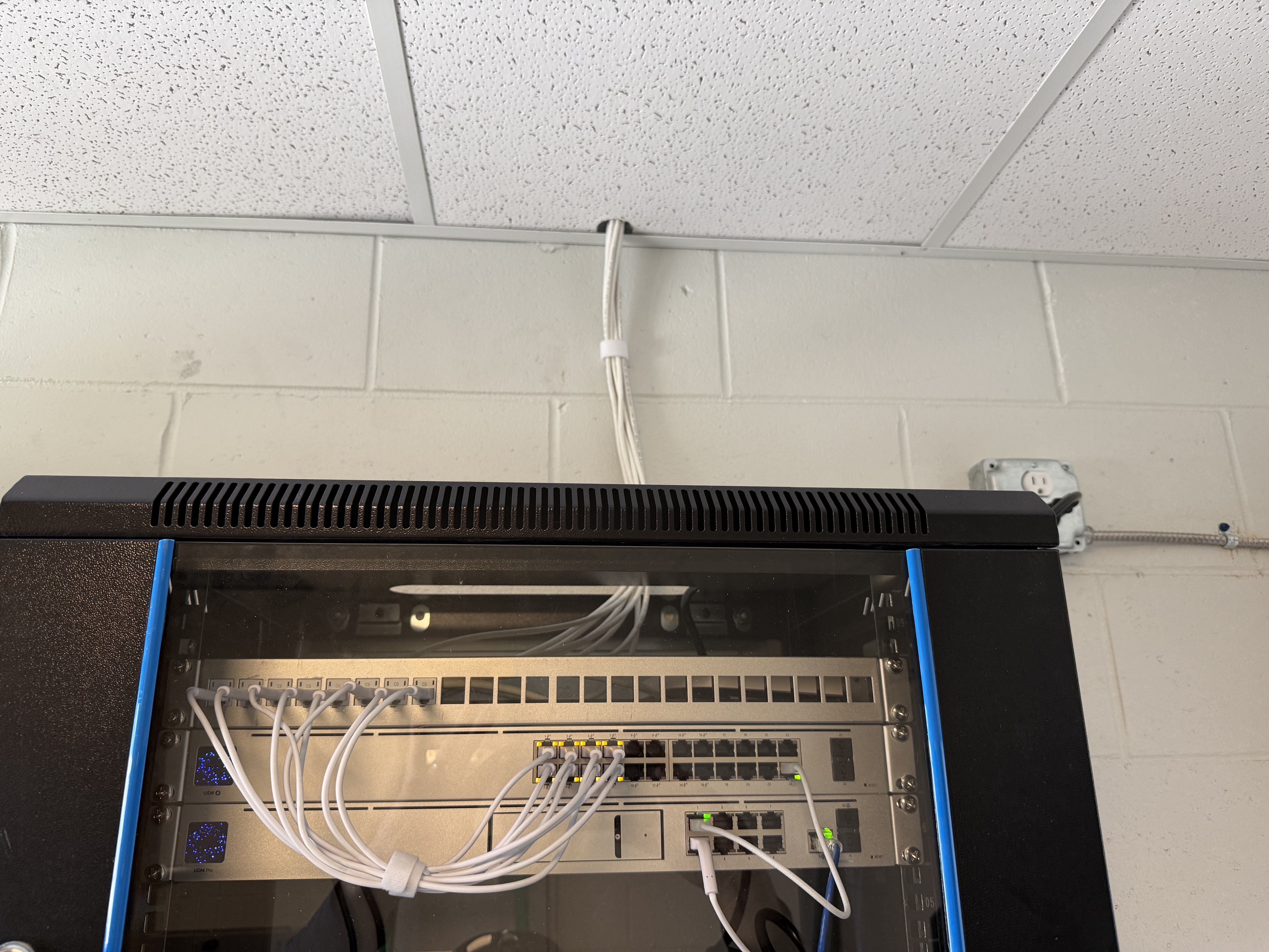Network equipment supporting the Four Seasons Pavilion access control system